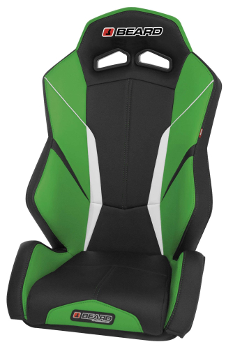 Beard Seats - Beard Seats Torque V2 Rear Seat (Single) - Black/Green - 850-522-2