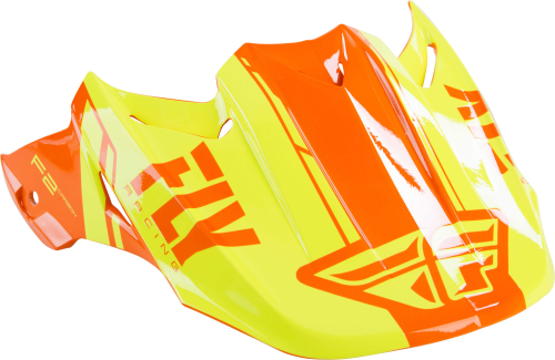 Fly Racing - Fly Racing Visor for F2 Forge Helmets - Orange/Hi-Vis - 73-46345