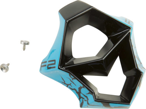Fly Racing - Fly Racing Mouth Piece for F2 Carbon-Fractured Helmets - Blue/Black - 73-46356