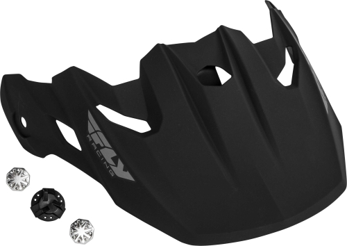 Fly Racing - Fly Racing Visor for Toxin Helmets - Matte Black - 73-88045