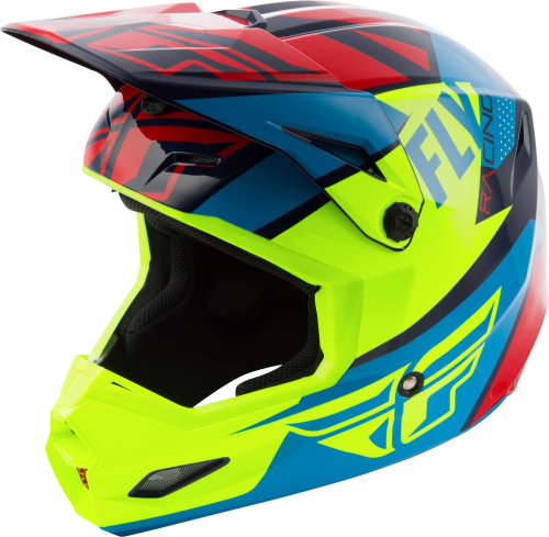 Fly Racing - Fly Racing Elite Guild Helmet - 73-8603-9-2X - Red/Blue/Hi-Vis - 2XL