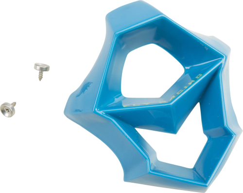 Fly Racing - Fly Racing Mouth Piece for F2 Carbon-Forge Helmets - Black/Hi-Vis/Blue - 73-46243