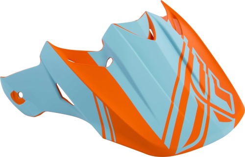 Fly Racing - Fly Racing Visor for F2 Carbon-Rewire Helmets - Matte Blue/Orange - 73-46343