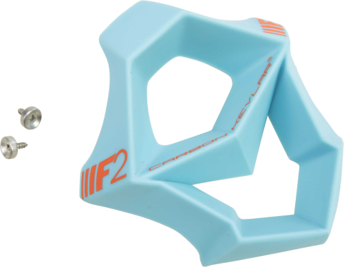 Fly Racing - Fly Racing Mouth Piece for F2 Carbon-Rewire Helmets - Matte Blue/Orange - 73-46353