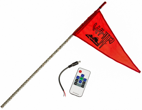 Whip-It - Whip-It Standard Lighted Flag - 7ft. - White - 36-2134