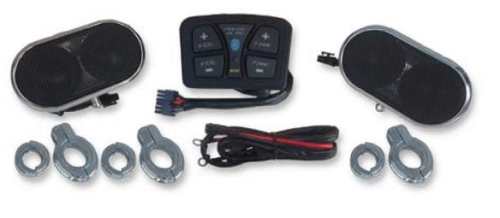 Hogtunes - Hogtunes Universal Handlebar Audio Kit - MA4-BT