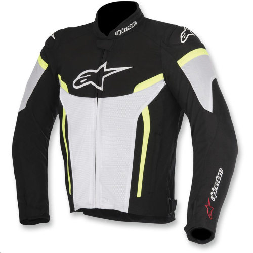 Alpinestars - Alpinestars T-GP Plus R Air Textile Jacket V2 - 3300617-125-L - Black/White/Yellow Fluo - Large