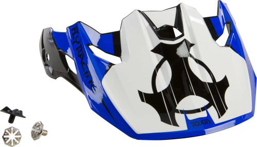 Fly Racing - Fly Racing Visor for Toxin Youth Helmets - Original Blue/Black/White - 73-88023Y