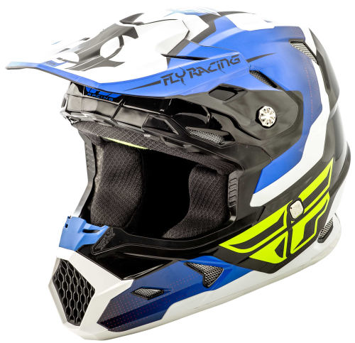 Fly Racing - Fly Racing Toxin Original Helmet - 73-8513S - Blue/Black/White - Small