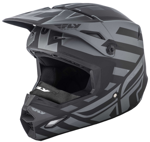 Fly Racing - Fly Racing Elite Cold Weather Interlace Helmet - 73-4940-6-M - Black/Gray - Medium