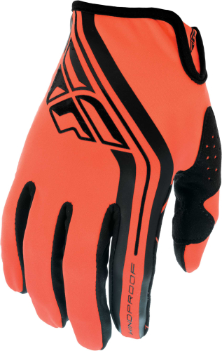 Fly Racing - Fly Racing Windproof Youth Gloves - 371-14806 - Black/Orange - 06