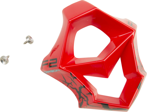 Fly Racing - Fly Racing Mouth Piece for F2 Carbon-Fractured Helmets - Black/Red/Blue - 73-46359