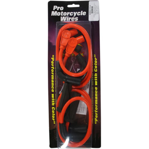 Sumax - Sumax 8mm Custom-Colored Plug Wires - Orange - 20838