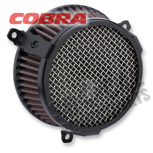 Cobra - Cobra Plain Air Cleaner Kit - Black - 606-101-03B