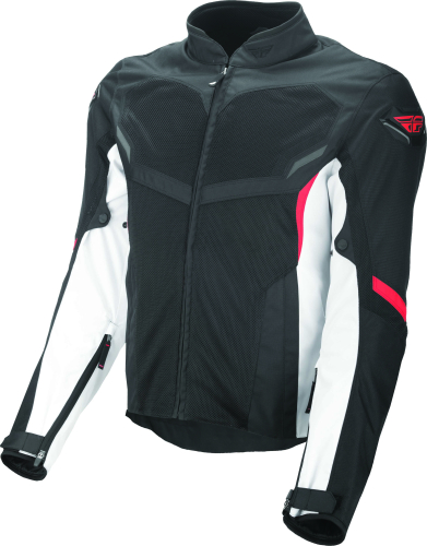 Fly Racing - Fly Racing Airraid Mesh Jacket - 6179 477-40662 - White/Black/Red - Small