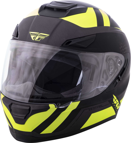 Fly Racing - Fly Racing Sentinel Mesh Helmet - 73-83252X - Black/Hi-Vis - 2XL