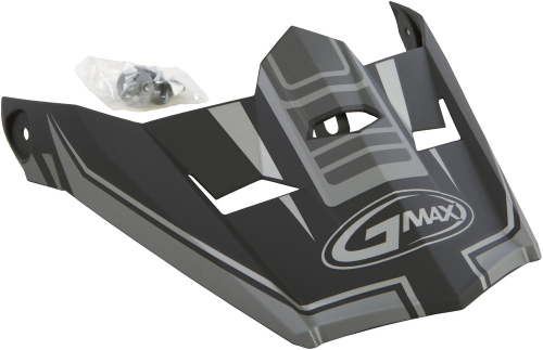 G-Max - G-Max Visor for MX46 Uncle Youth Helmet - Matte Black/Silver - G046850