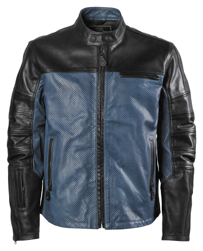 RSD - RSD Ronin Perforated Leather Jacket - 0801-0257-1552 - Black/Steel - Small