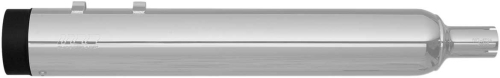 SuperTrapp - SuperTrapp 4in. Stout Slip-On Muffler - Chrome/Black Ceramic - 144-65226