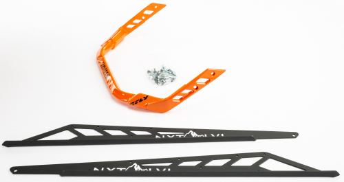 Skinz Protective Gear - Skinz Protective Gear Rear Aluminum Bumper - Black/Orange - NXPRB227-FBK/ORG