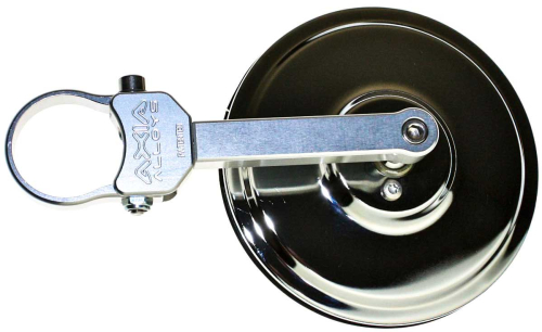 Axia Alloys - Axia Alloys Round Convex with 1.5in. Extended Arm Side Mirror - 5in. - Silver - MODEX5SM-SLV