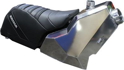 Skinz Protective Gear - Skinz Protective Gear Gas Tank and Burandt Frameless Seat Kit - PVTSK225-AL/BK