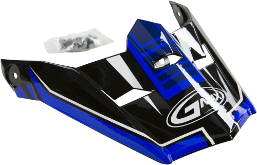 G-Max - G-Max Visor for MX46 Uncle Youth Helmet - Black/Blue - G046846