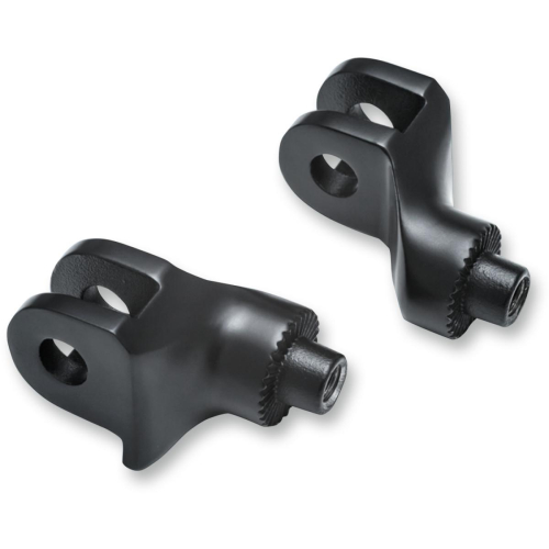 Kuryakyn - Kuryakyn Splined Footpeg Adaptor Mounts - Black - 8874