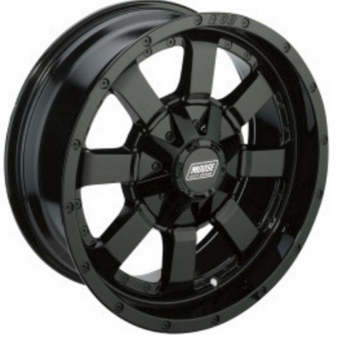 Moose Utility - Moose Utility 420X ATV/UTV Front/Rear Wheel - 17x7 - 4+3 Offset - 4/136 - Black - 0230-0843