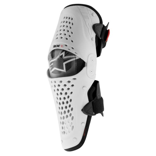 Alpinestars - Alpinestars SX-1 Knee Guard - 6506316-21-XXL - White/Black - 2XL
