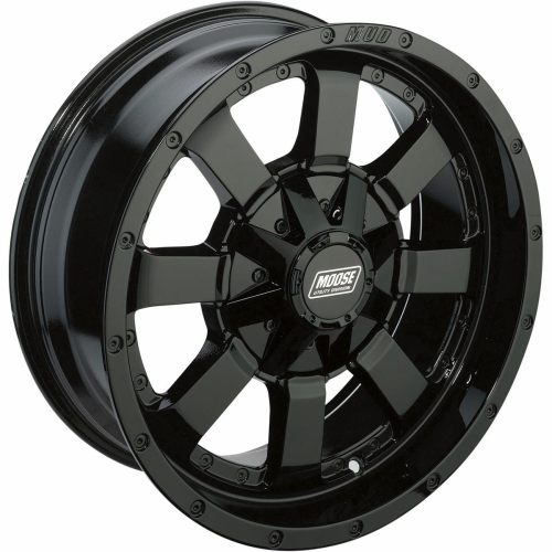 Moose Utility - Moose Utility 420X ATV/UTV Front/Rear Wheel - 17x7 - 4+3 Offset - 4/110 - Black - 0230-0841