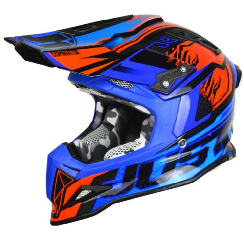Just 1 - Just 1 J12 Dominator Helmet - 606323011204103 - Blue/Red - Small