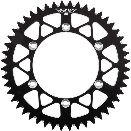 Fly Racing - Fly Racing Aluminum Rear Sprocket - Black - 48T - 511-48 BLK