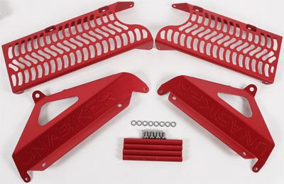 Unabiker - Unabiker Radiator Guards - Red - SRMZ25013-R
