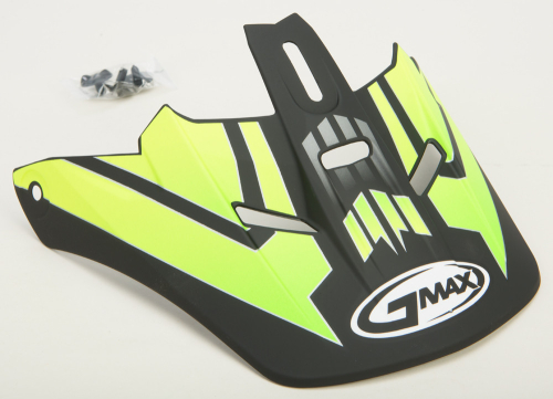G-Max - G-Max Visor for GM46.2 Race Helmet - XS/S - Black/Hi-Vis Green - G046238