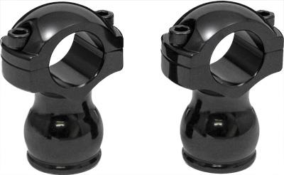 West-Eagle Motorcycle Products - West-Eagle Motorcycle Products Old Style Risers - Straight - 1in. x 2in. - Black - 0357-BK