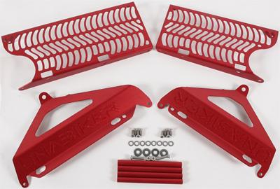 Unabiker - Unabiker Radiator Guards - Red - SRMZ45015-R