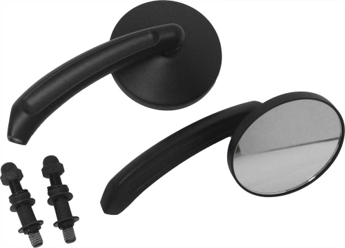 HardDrive - HardDrive Custom Round Mirrors - Black - 18-129