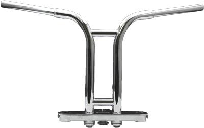 West-Eagle Motorcycle Products - West-Eagle Motorcycle Products 1in. Riser Handlebar with Dimples - Chrome - 812