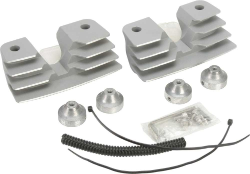 HardDrive - HardDrive Finned Headbolt Covers - Silver - 19-001D3
