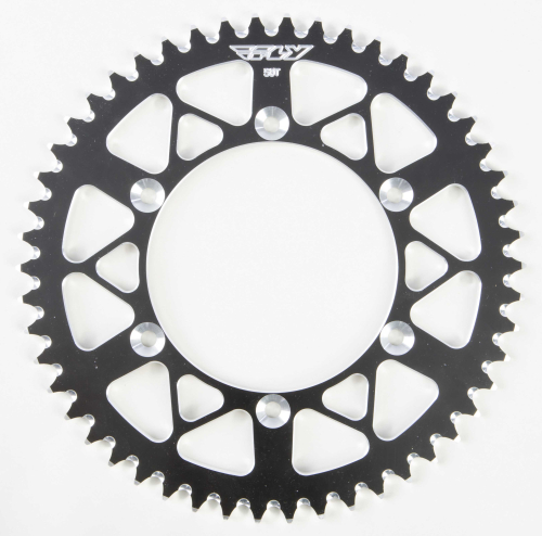 Fly Racing - Fly Racing Aluminum Rear Sprocket - Black - 50T - 511-50 BLK