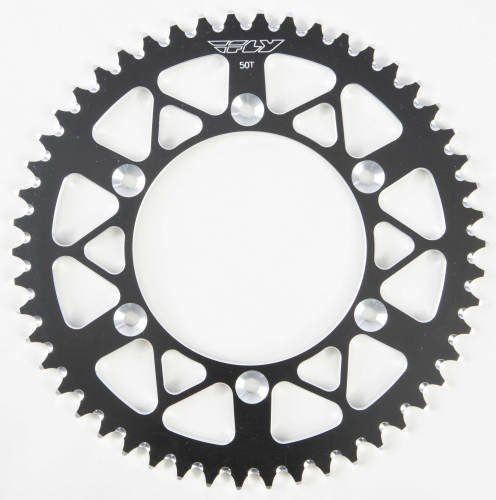 Fly Racing - Fly Racing Aluminum Rear Sprocket - Black - 50T - 316-50 BLK