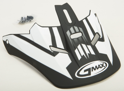 G-Max - G-Max Visor for GM46.2 Race Helmet - XS/S - Matte Black/White - G046244
