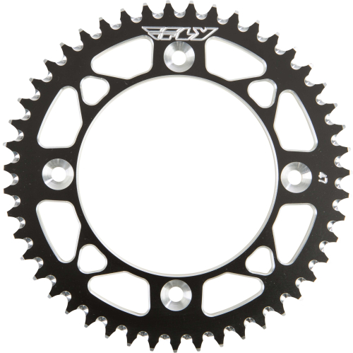 Fly Racing - Fly Racing Aluminum Rear Sprocket - Black - 47T - 314-47 BLK