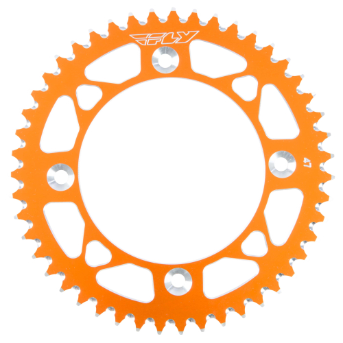 Fly Racing - Fly Racing Aluminum Rear Sprocket - Orange - 47T - 314-47 ORG