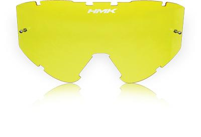 HMK - HMK Single Lens with Tear Off Pins for Vapor Goggles - Yellow - HM5LENS - YELLOW W/