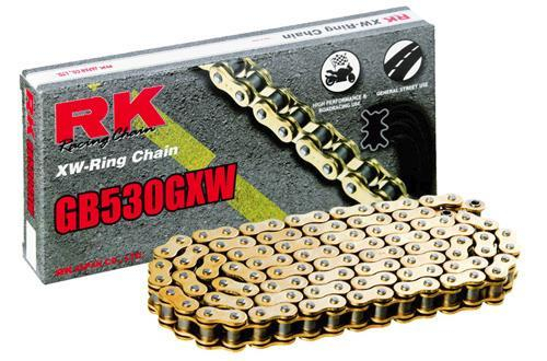 RK - RK 530 GXW GB XW-Ring Chain - 170 Links - Gold - GB530GXW170