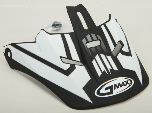 G-Max - G-Max Visor for GM46.2 Race Helmet - M/3XL - Matte Black/White - G046243