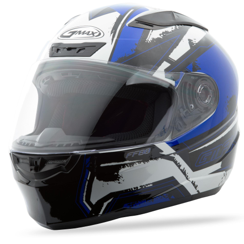 G-Max - G-Max FF88 X-Star Helmet - G1881213 TC-2 - White/Blue - X-Small