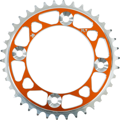 Fly Racing - Fly Racing Aluminum Rear Sprocket - Orange - 38T - 315-38 ORG